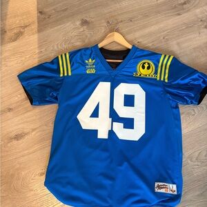 Star Wars Collectors Edition Adidas Blue and Yellow Kenobi Football Jersey etc.